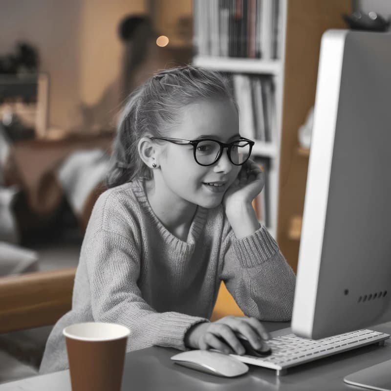 Девочка программирует